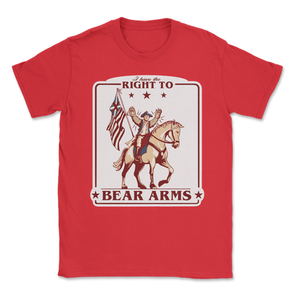 Heavy Blend T-Shirt Right to Bear Arms in Red