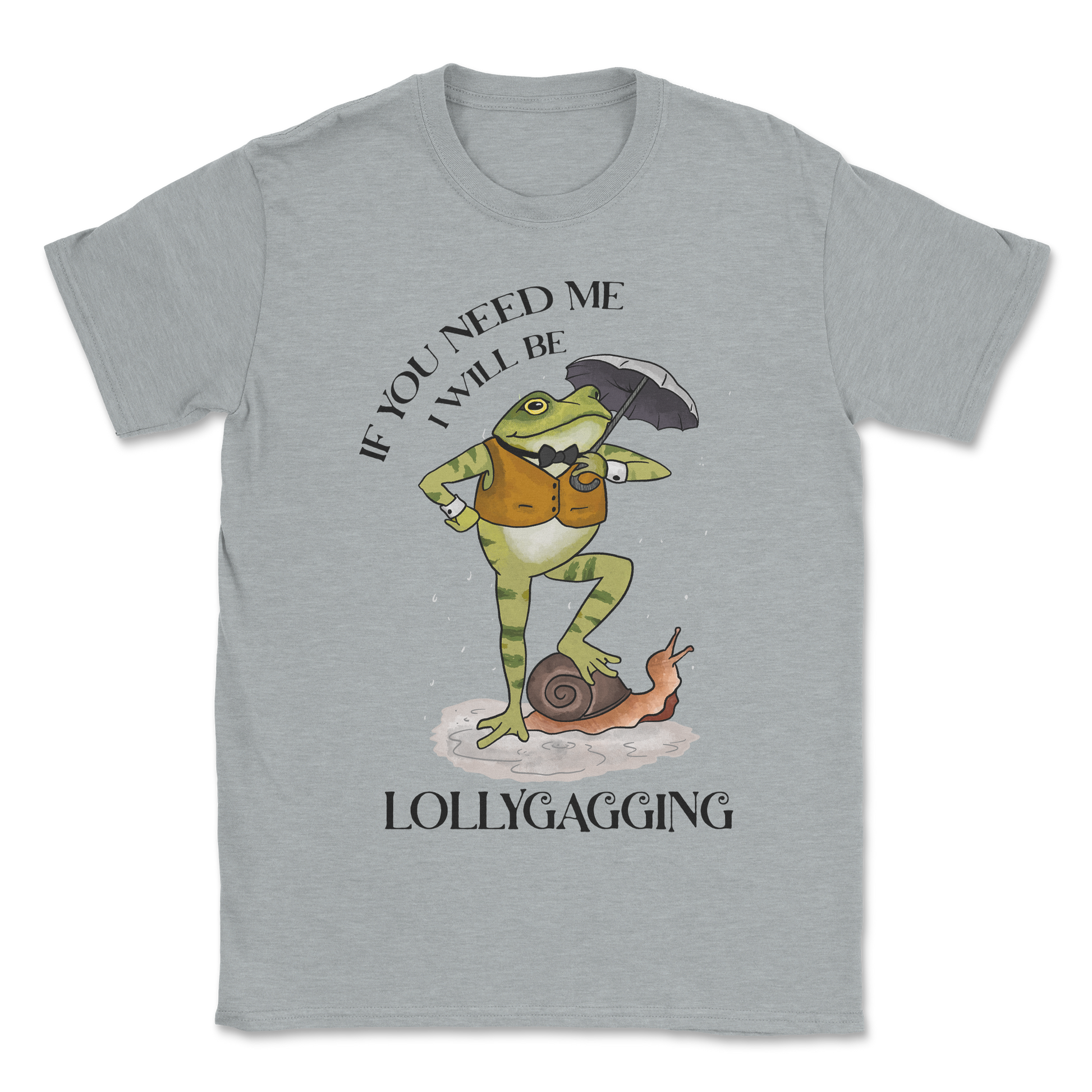 The Nice Shirt T-Shirt Lollygagging  in Sport-Grey