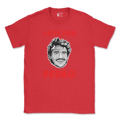 Gildan SoftStyle T-Shirt Vote For Pedro in Red