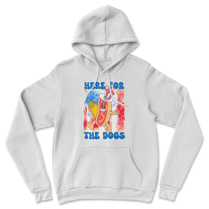 Heavy Blend Hoodie Hot Dog in White