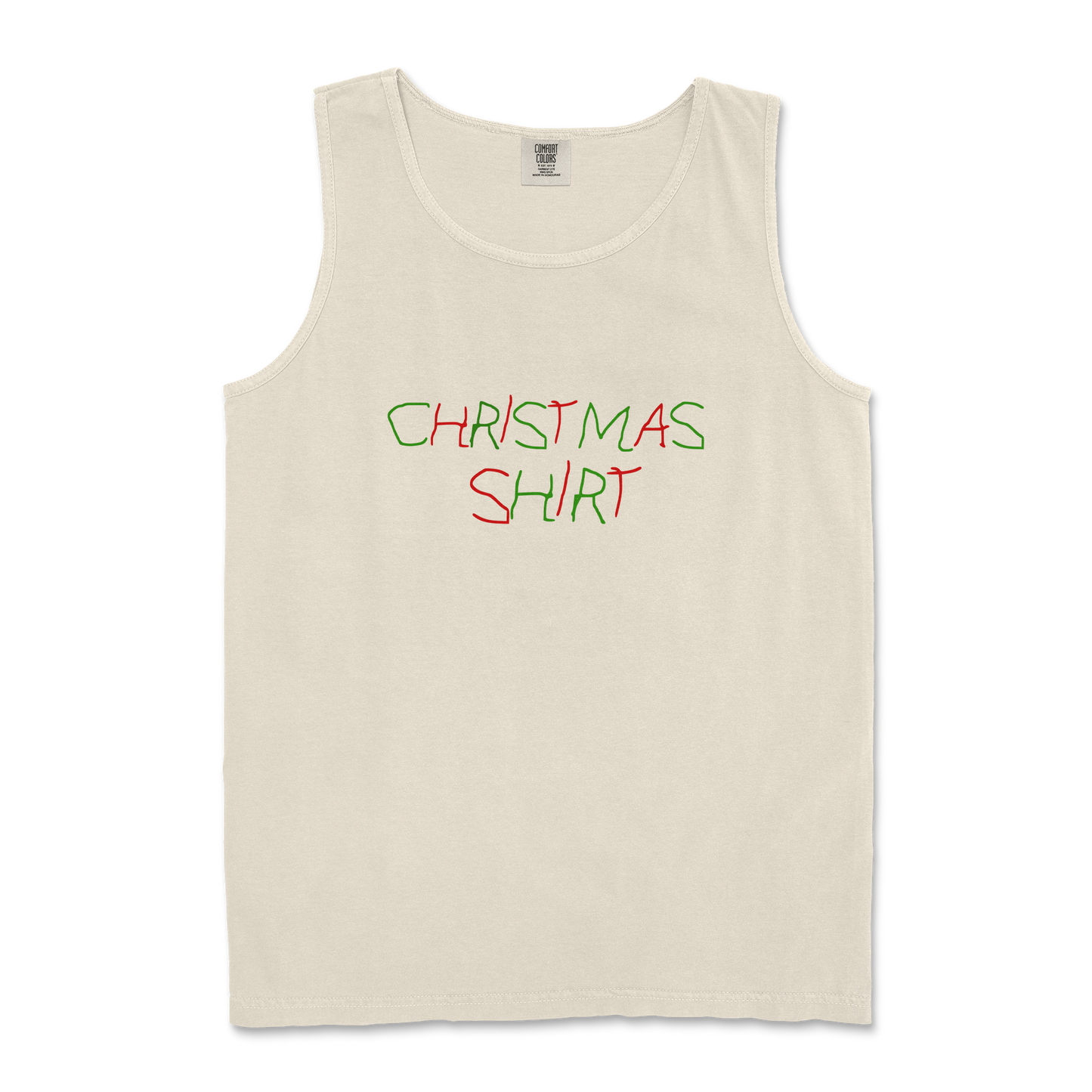 Comfort Colors Tank Top Christmas Shirt in Ivory