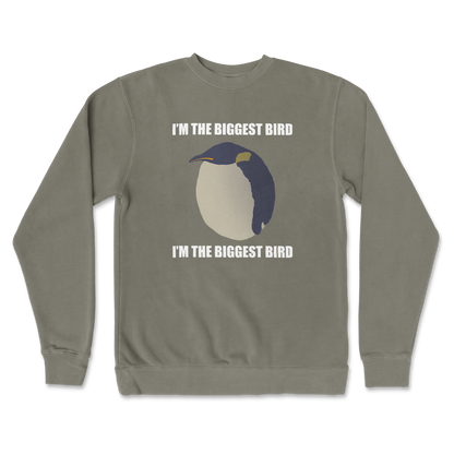 Independent Clothing Co. Crew Neck I Am The Biggets Bird in Army