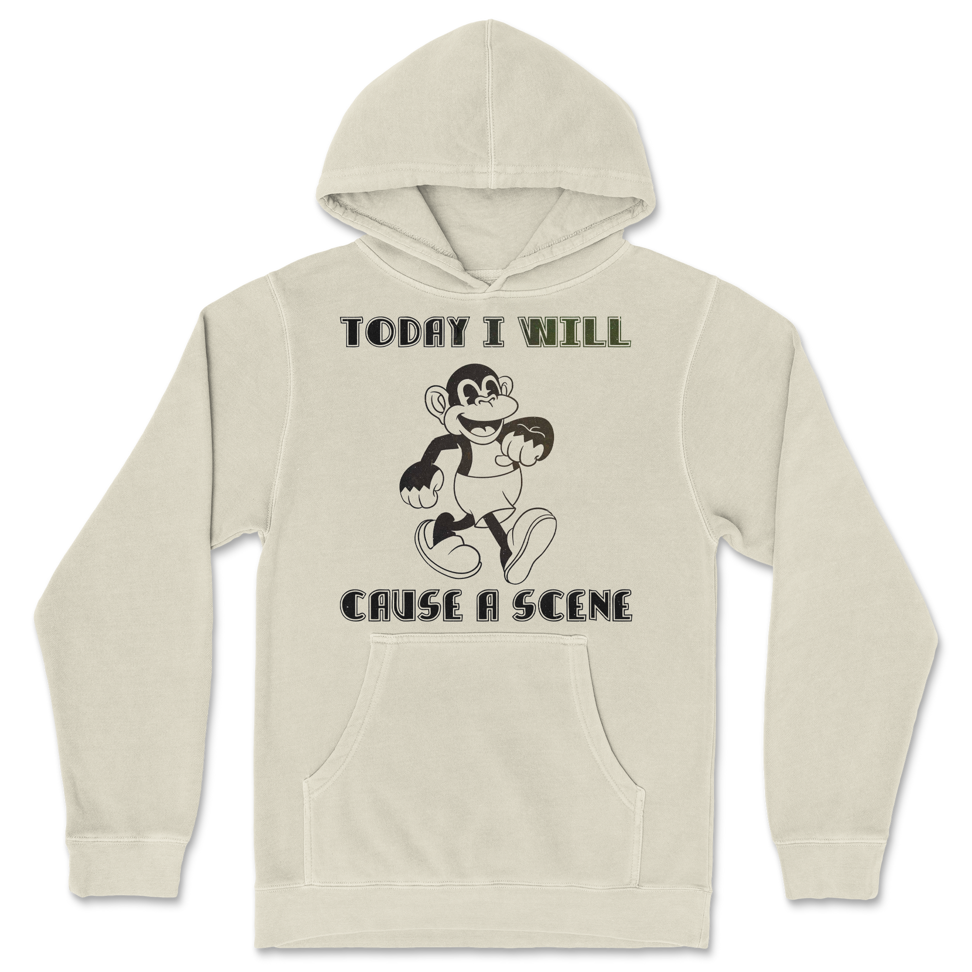 Independent Clothing Co. Hoodie Cause A Scene  in Ivory