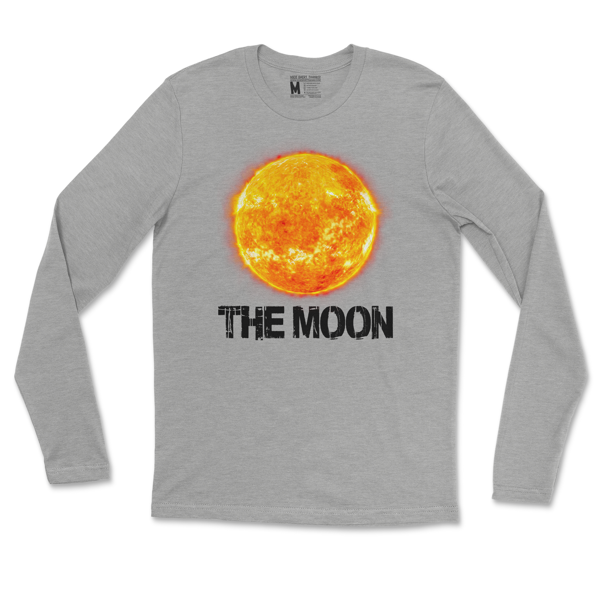 Heavy Blend Long Sleeve the moon in SportsGrey