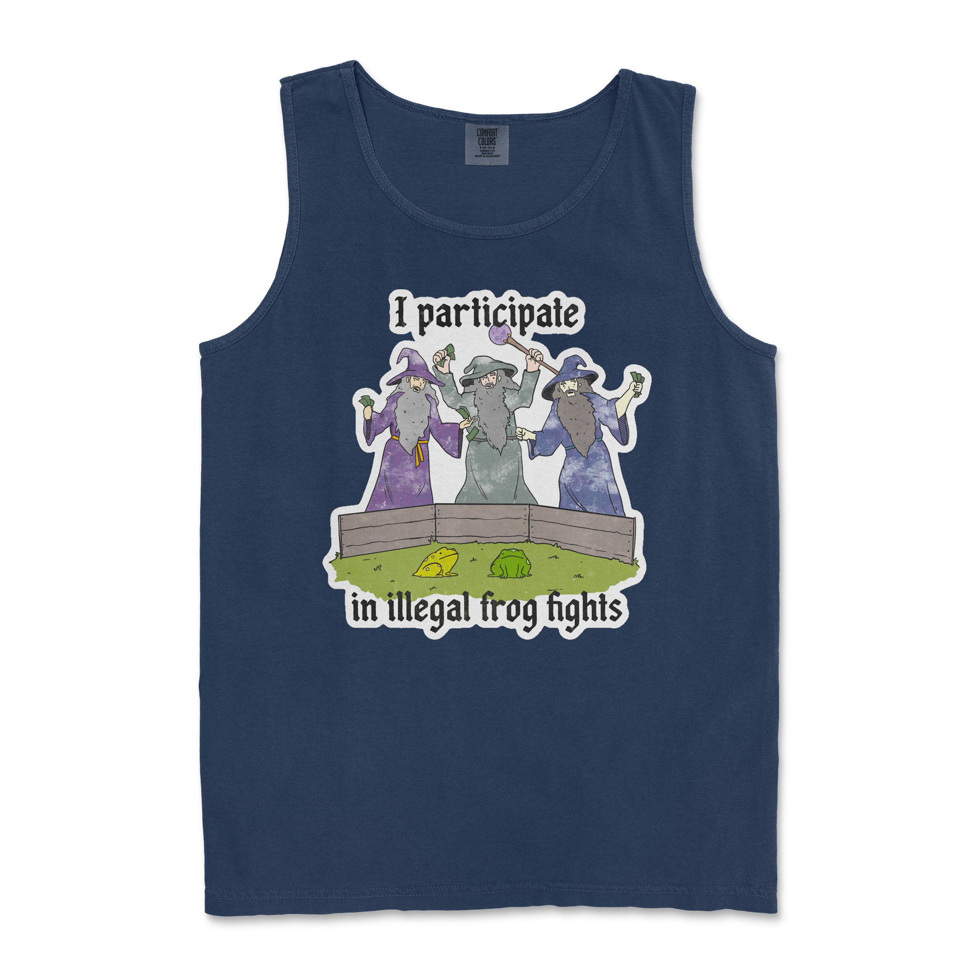 Comfort Colors Tank Top Wizard Activities  in True-Navy