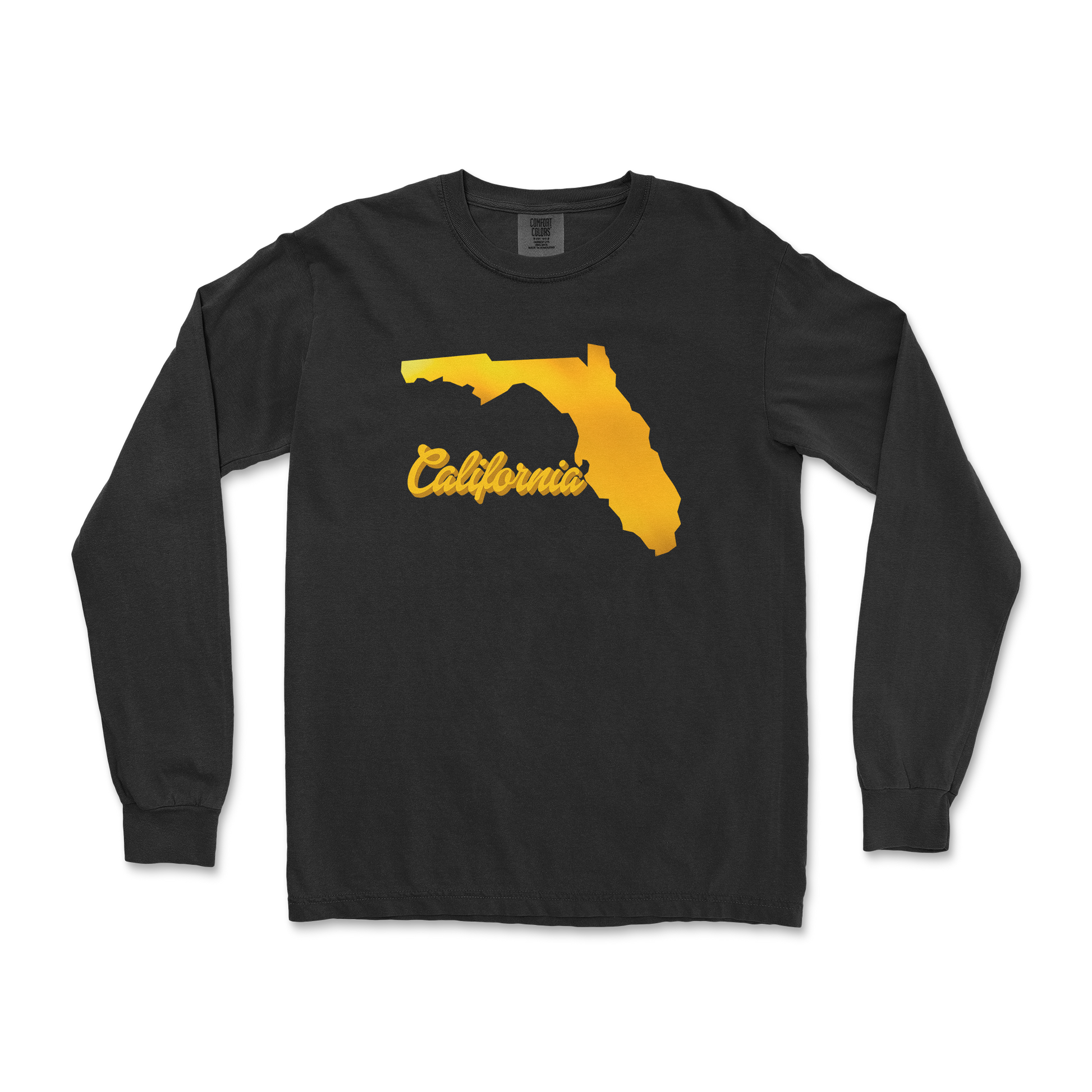 Comfort Colors Long Sleeve California in Black