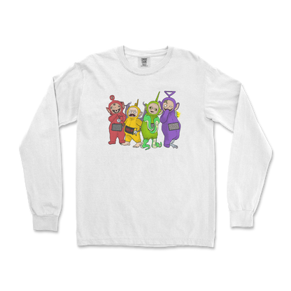 Comfort Colors Long Sleeve Telatubbies in White