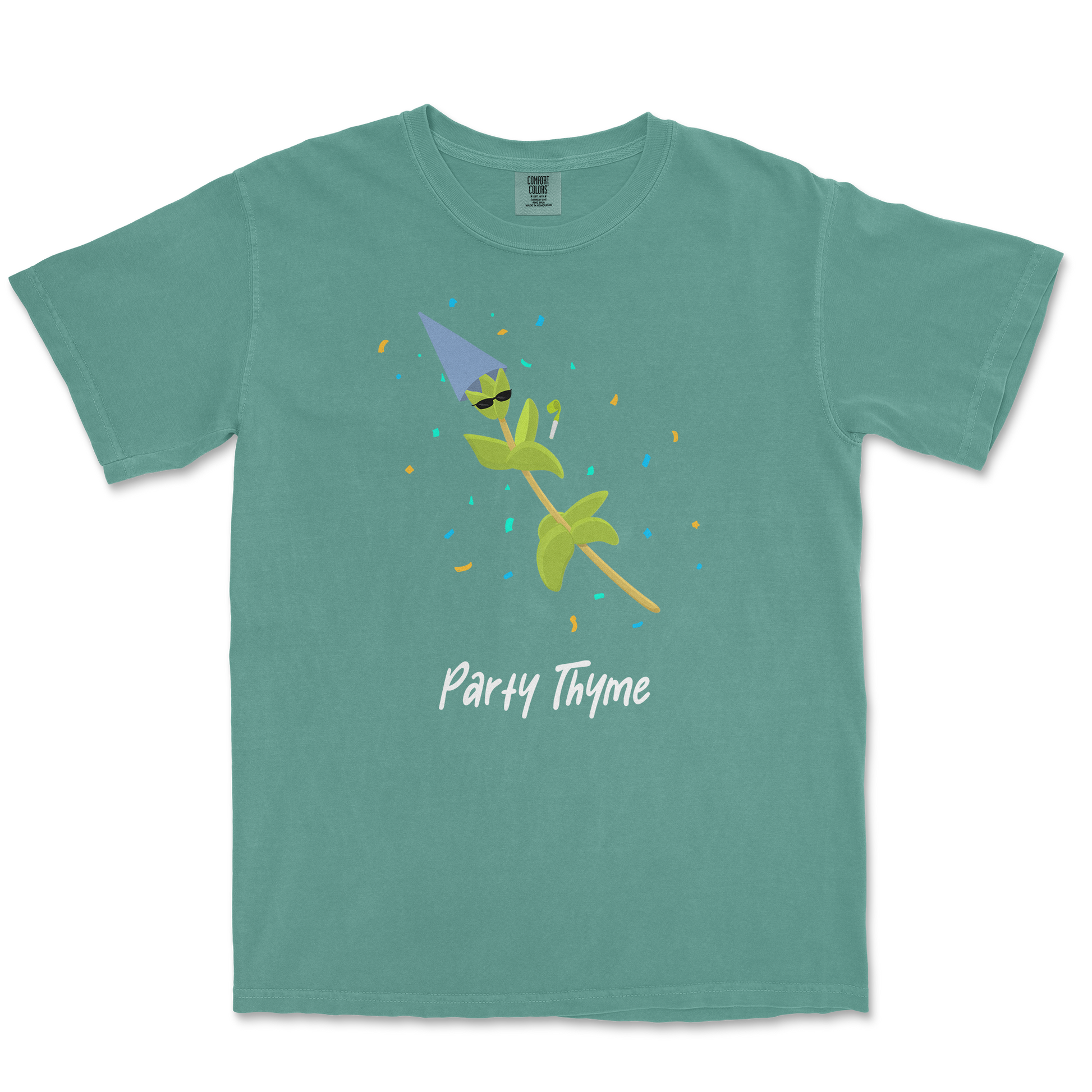 Comfort Colors T-Shirt Party Thyme in LightGreen