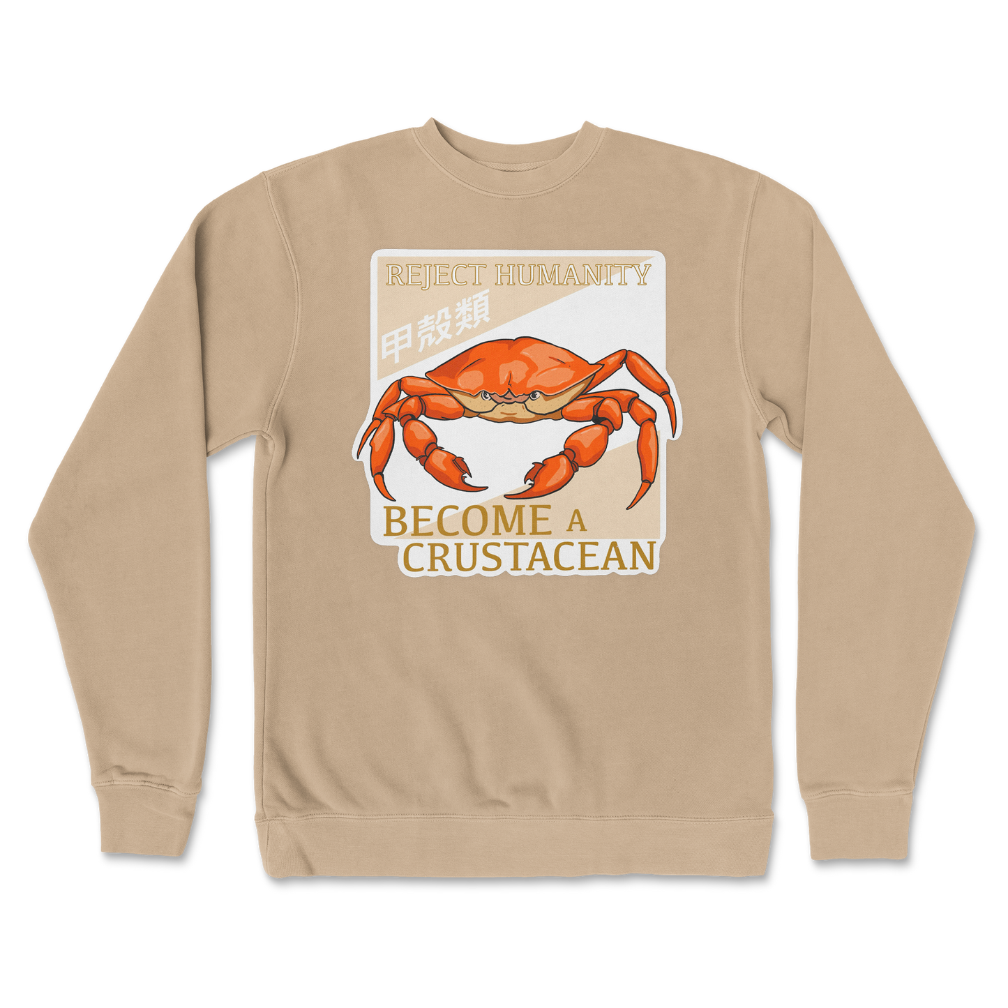 Independent Clothing Co. Crew Neck Embrace the Crab in Sandstone