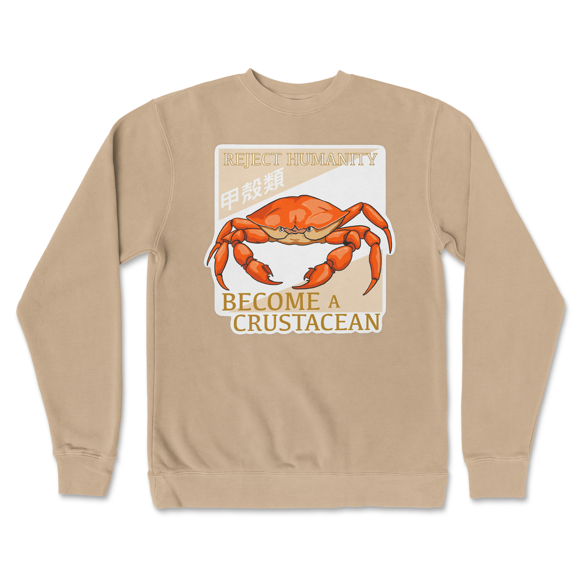 Independent Clothing Co. Crew Neck Embrace the Crab in Sandstone