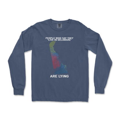 Comfort Colors Long Sleeve Delaware Doesnt Exist in Midnight