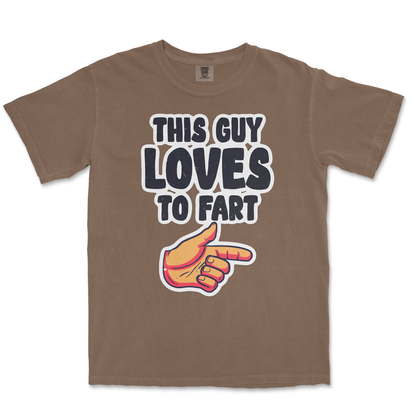 Comfort Colors T-Shirt Who Farted  in Espresso