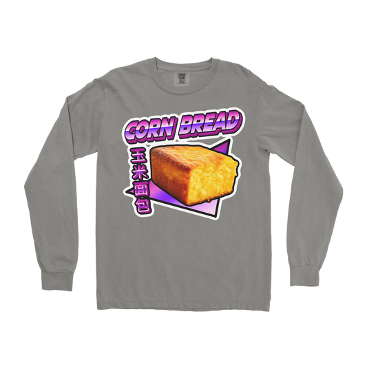 Comfort Colors Long Sleeve Corn Bread  in Grey