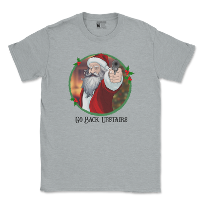 Gildan SoftStyle T-Shirt Angry Santa  in Sport-Grey