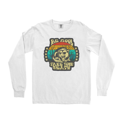 Comfort Colors Long Sleeve Fake Your Death in White