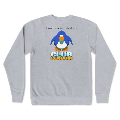 Independent Clothing Co. Crew Neck Club Penguin Husband  in Grey-Heather