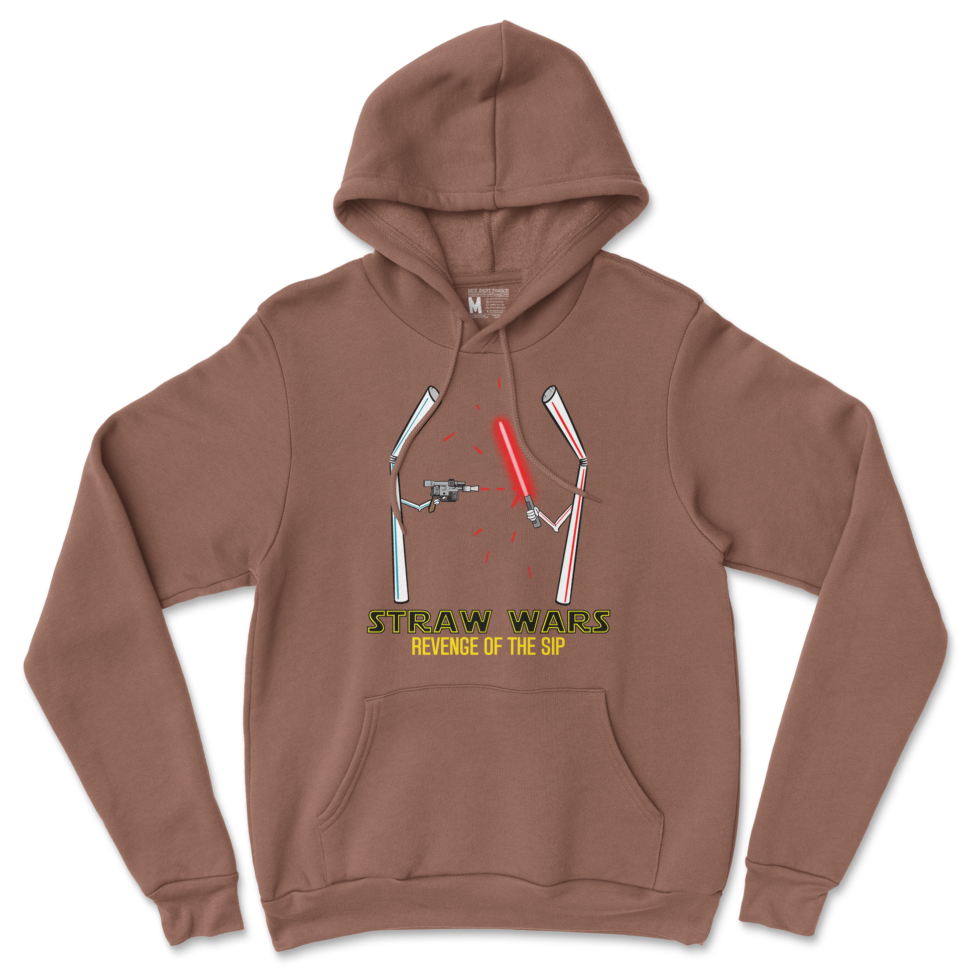 Gildan SoftStyle Hoodie Straw Wars in Cocoa