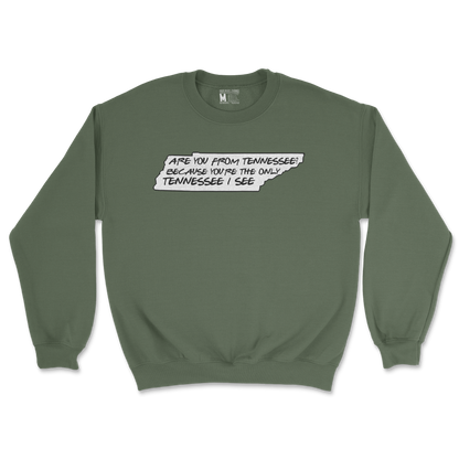 Gildan SoftStyle Crew Neck Tennessee in Military Green