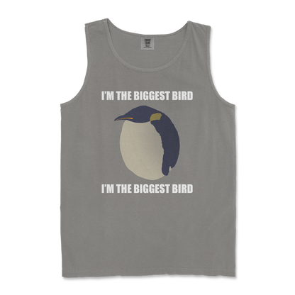 Comfort Colors Tank Top I Am The Biggets Bird in Grey