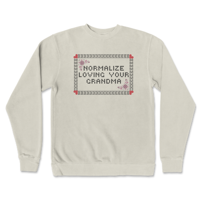 Independent Clothing Co. Crew Neck Cross Stitch in Bone