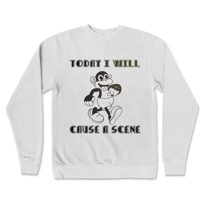 Independent Clothing Co. Crew Neck Cause A Scene  in white