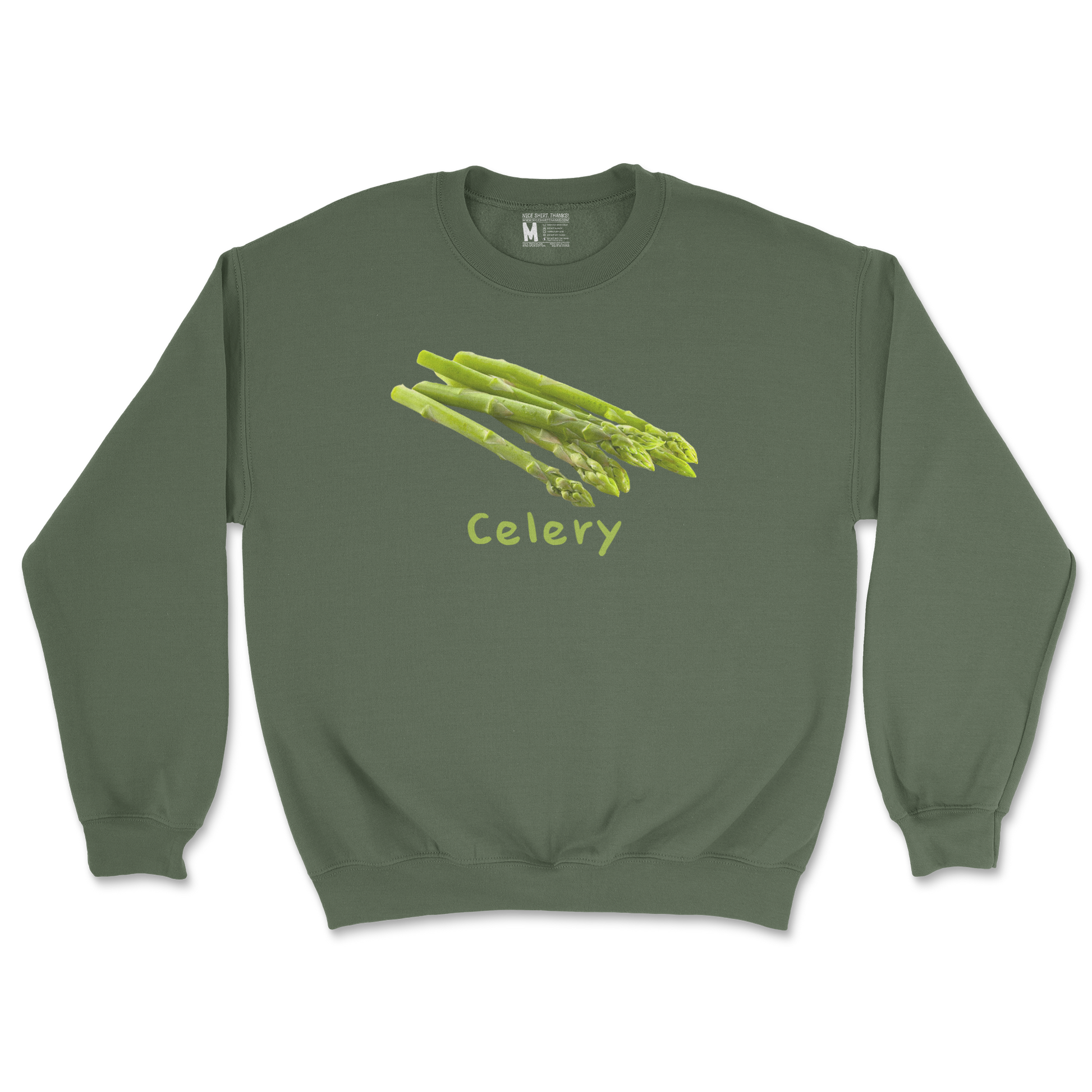 Gildan SoftStyle Crew Neck Celery in Military Green