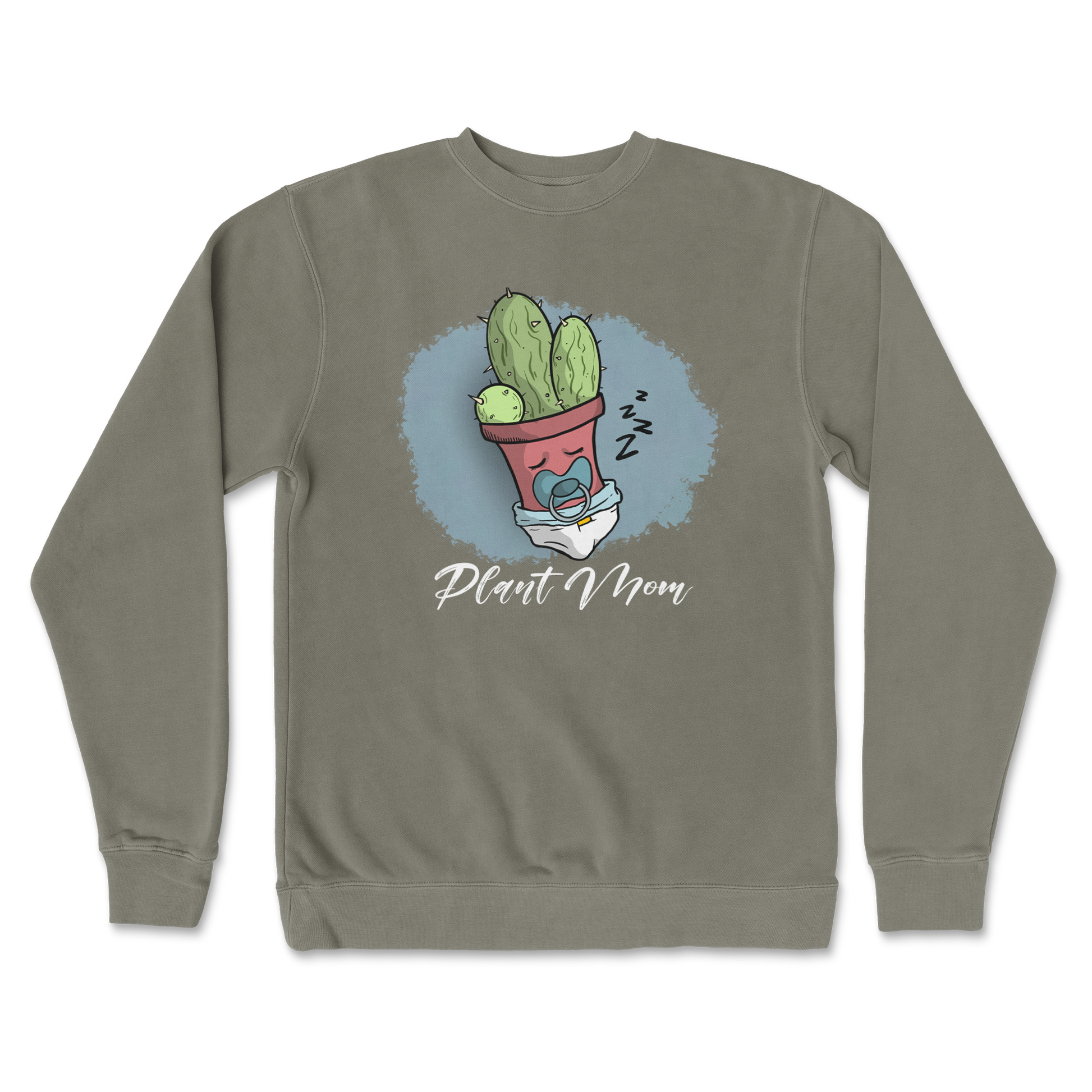 Independent Clothing Co. Crew Neck Plant Mom 2 in Army