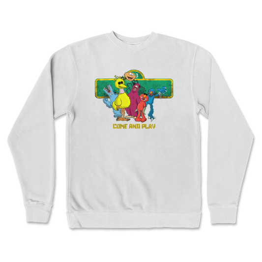 Independent Clothing Co. Crew Neck Cursed Sesame Street in White