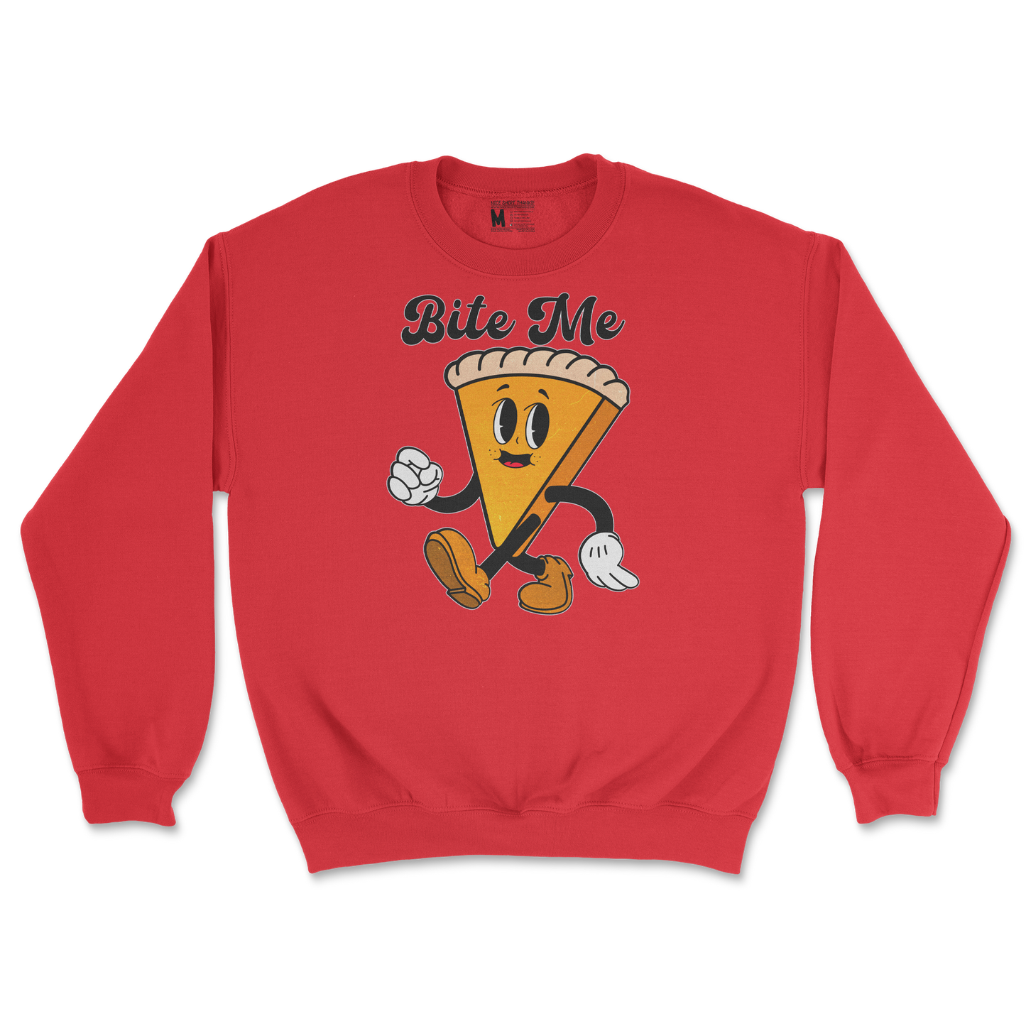 Gildan SoftStyle Crew Neck Bite Me  in Red