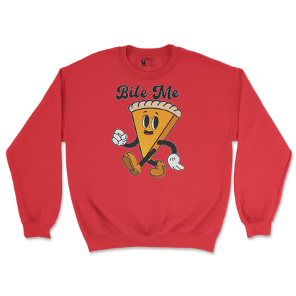 Gildan SoftStyle Crew Neck Bite Me  in Red