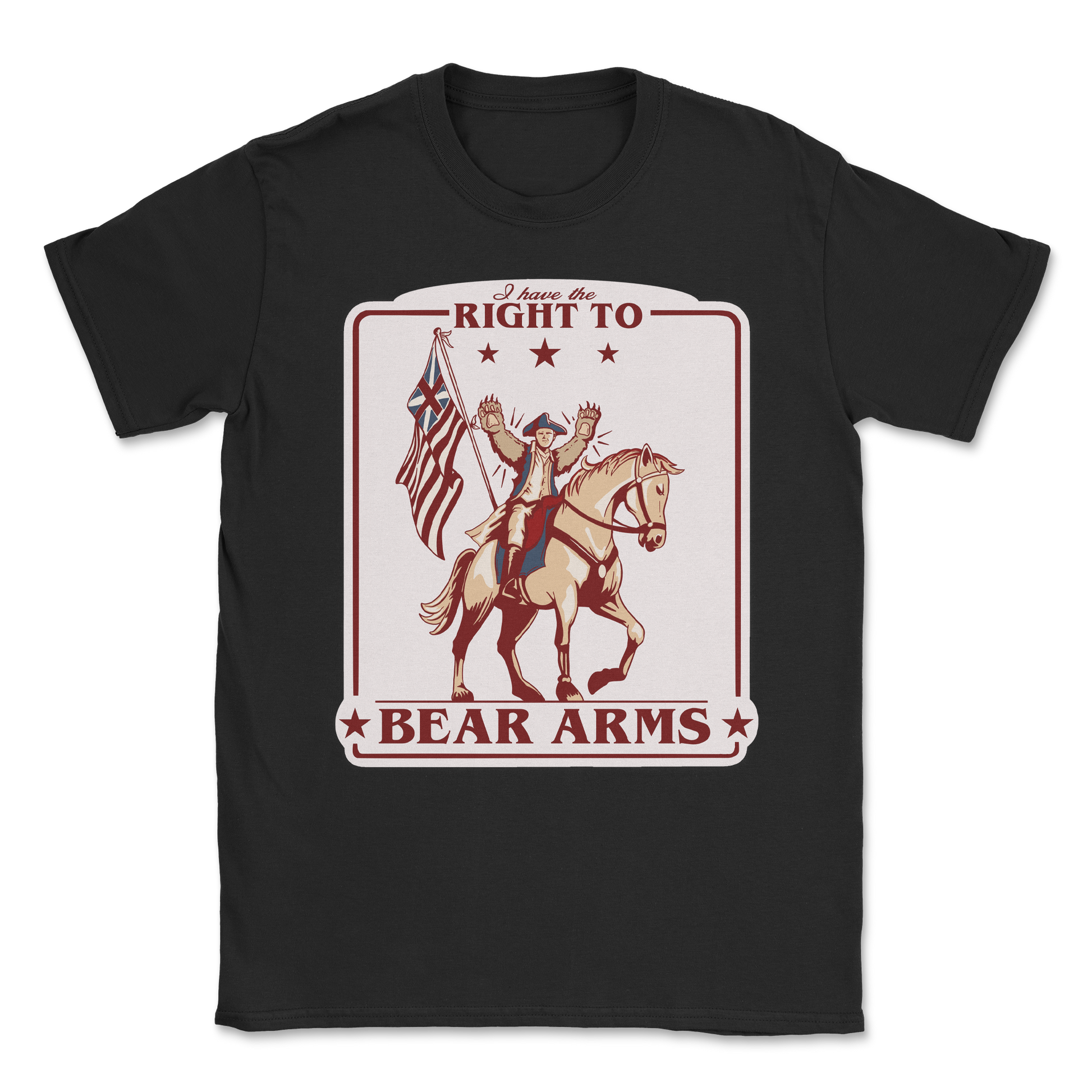 Heavy Blend T-Shirt Right to Bear Arms in Black