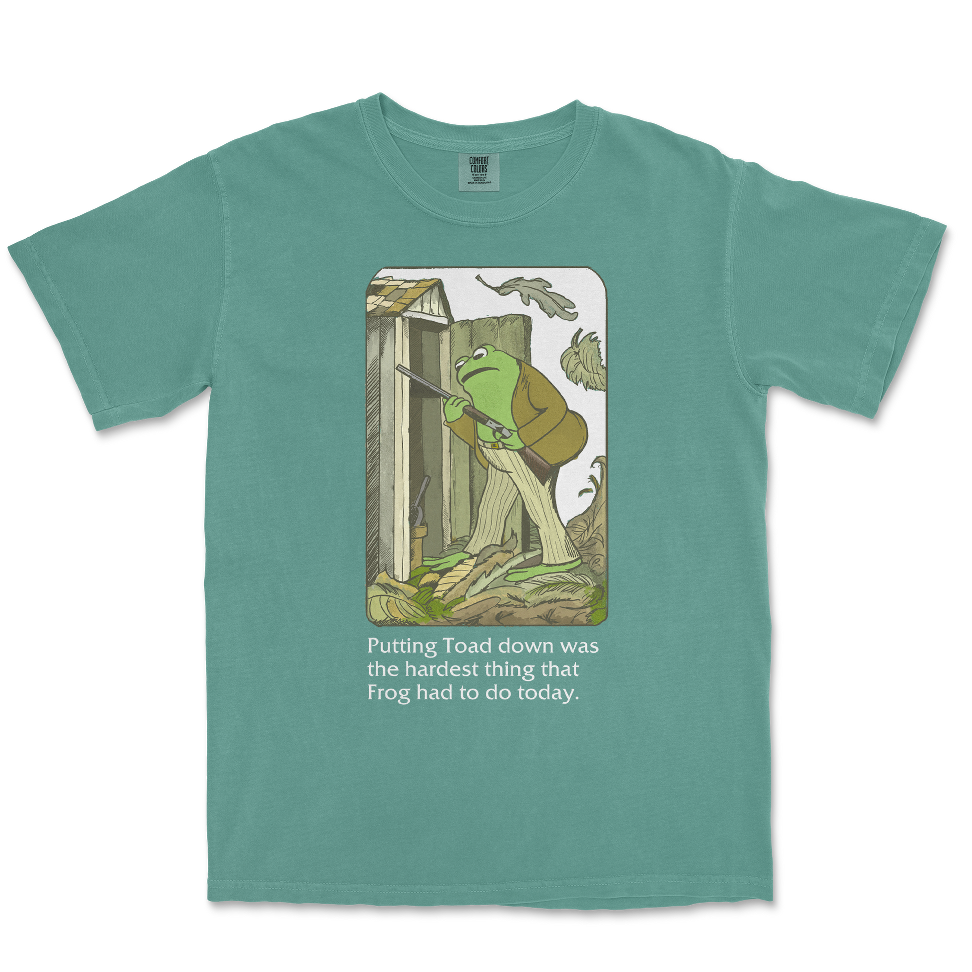 Comfort Colors T-Shirt Frog and Toad  in Light-Green