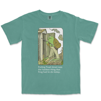 Comfort Colors T-Shirt Frog and Toad  in Light-Green