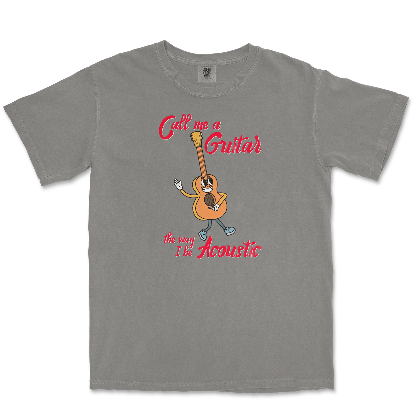 Comfort Colors T-Shirt I Do Be Acoustic  in Grey