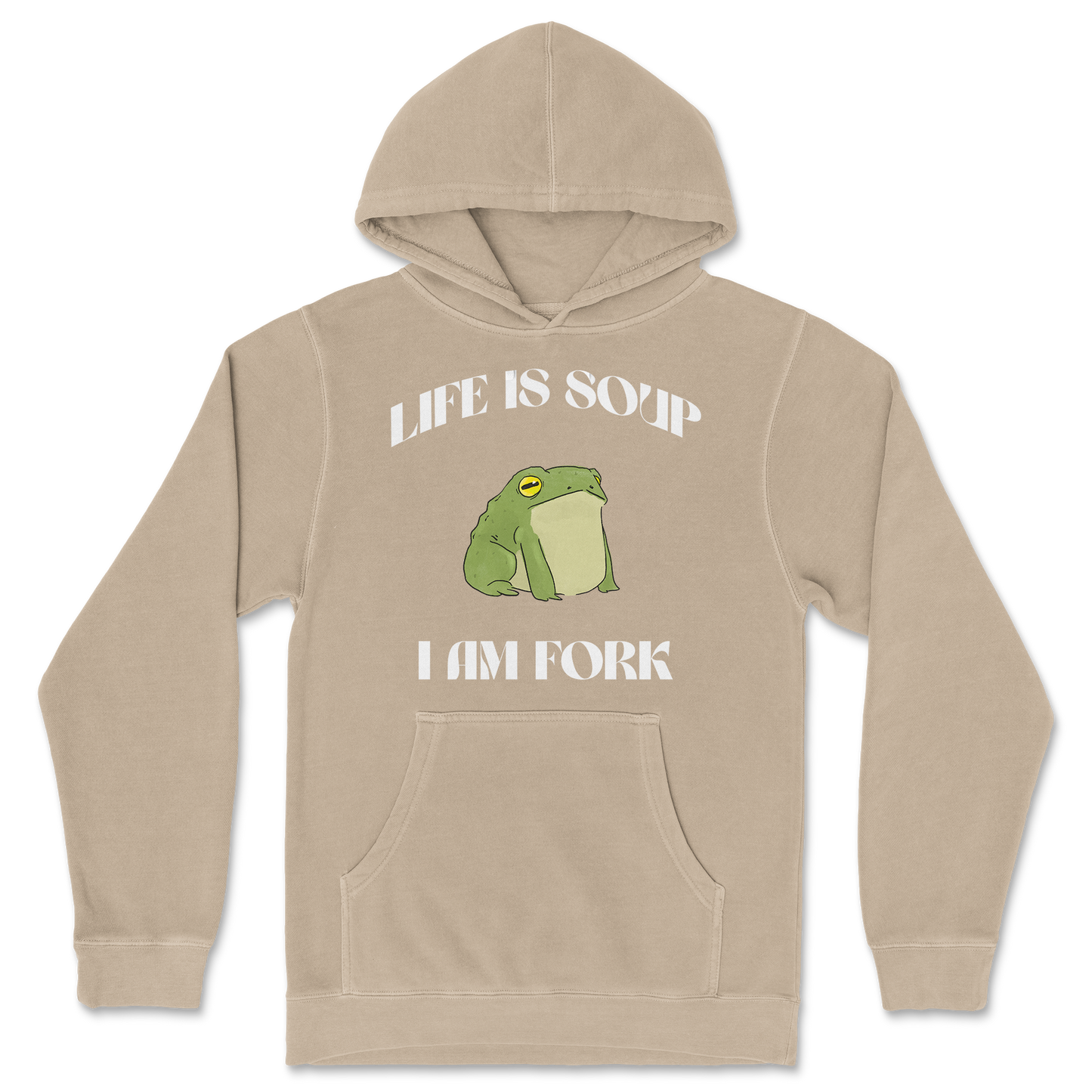 Independent Clothing Co. Hoodie Life is Soup in Sandstone