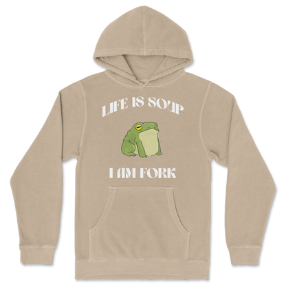 Independent Clothing Co. Hoodie Life is Soup in Sandstone