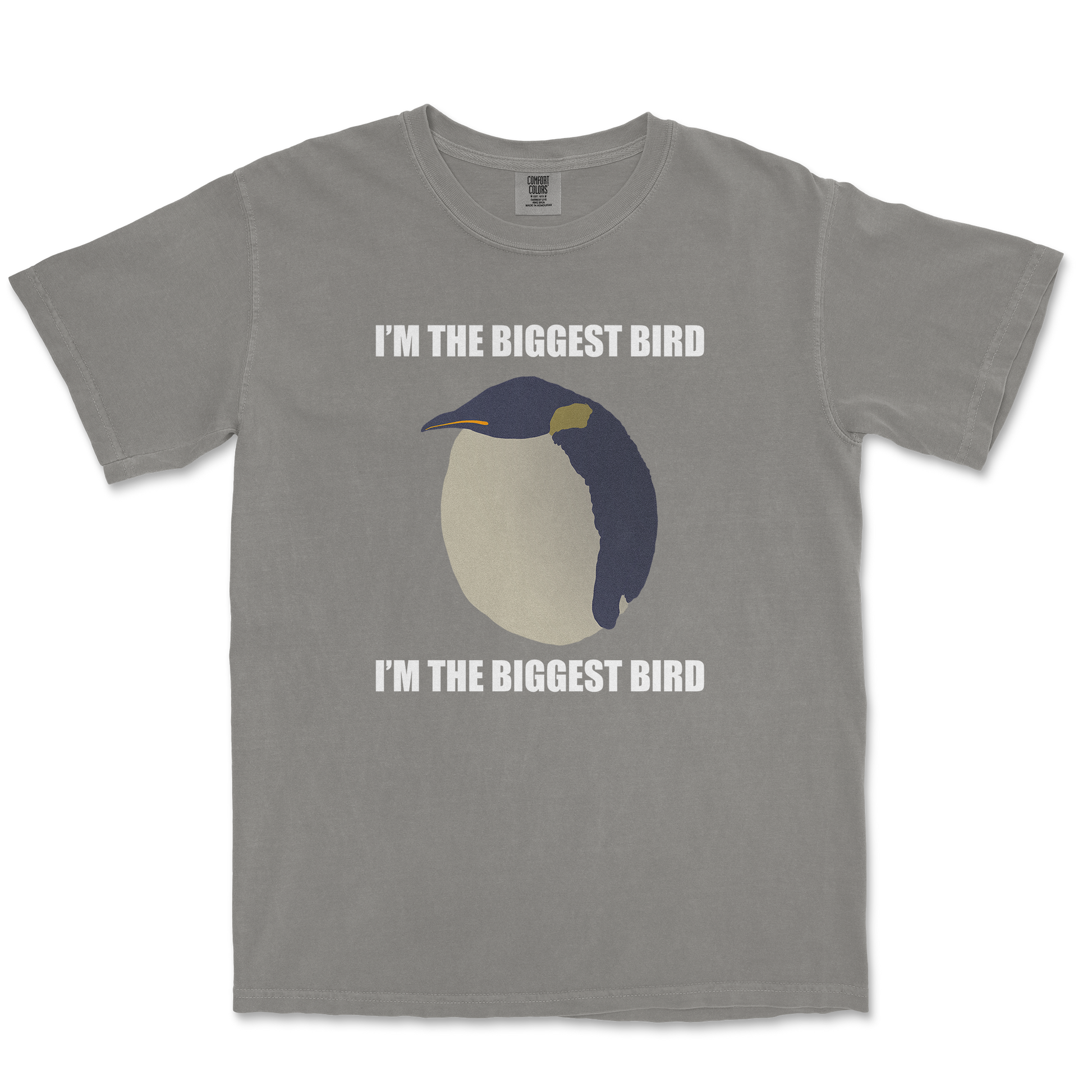 Comfort Colors T-Shirt I Am The Biggets Bird in Grey