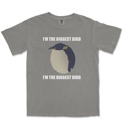 Comfort Colors T-Shirt I Am The Biggets Bird in Grey