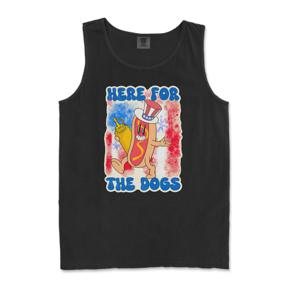Comfort Colors Tank Top Hot Dog in Black