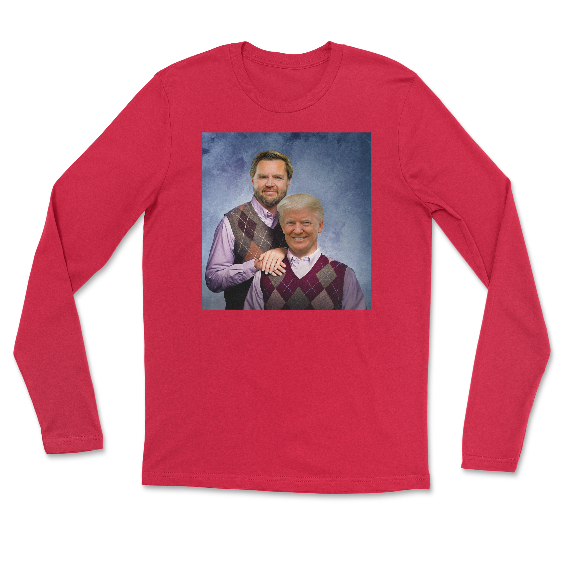 The Nice Shirt Long Sleeve Step Brothers  in Red