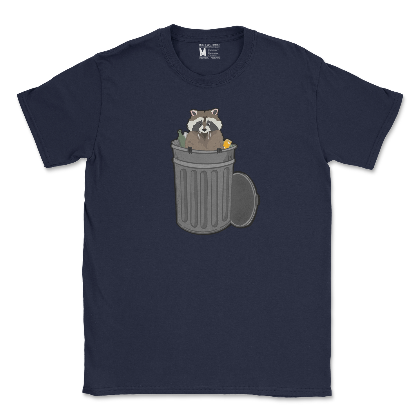 Gildan SoftStyle T-Shirt Trash Panda Enthusiast in Navy