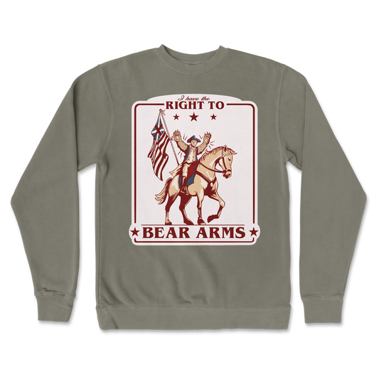 Independent Clothing Co. Crew Neck Right to Bear Arms in Army