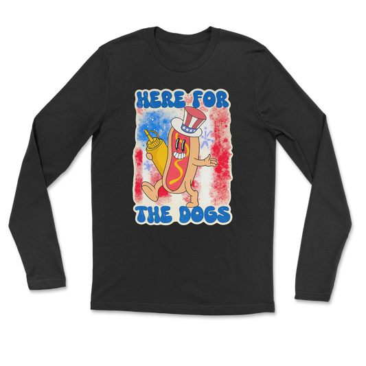 Heavy Blend Long Sleeve Hot Dog in Black