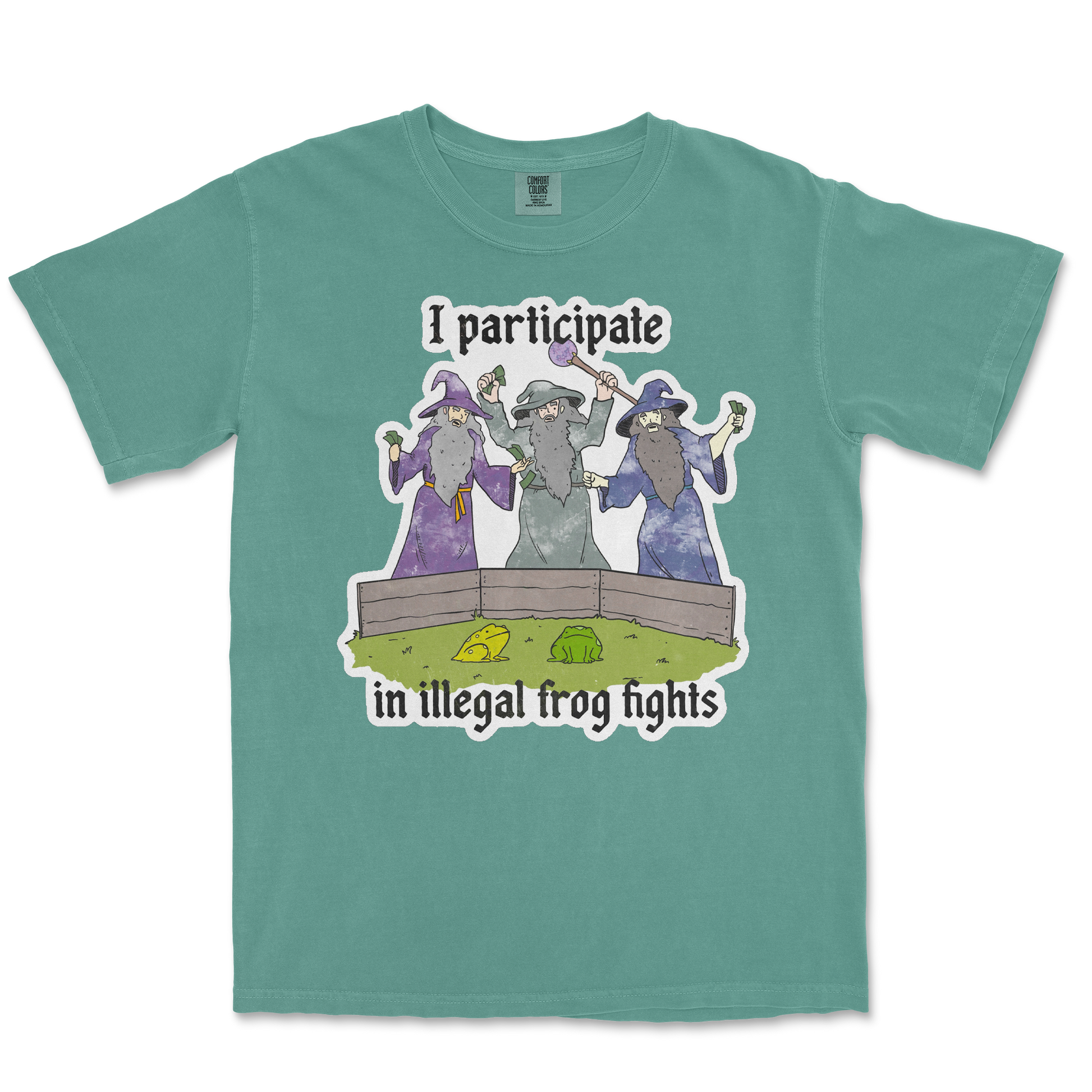 Comfort Colors T-Shirt Wizard Activities  in Light-Green