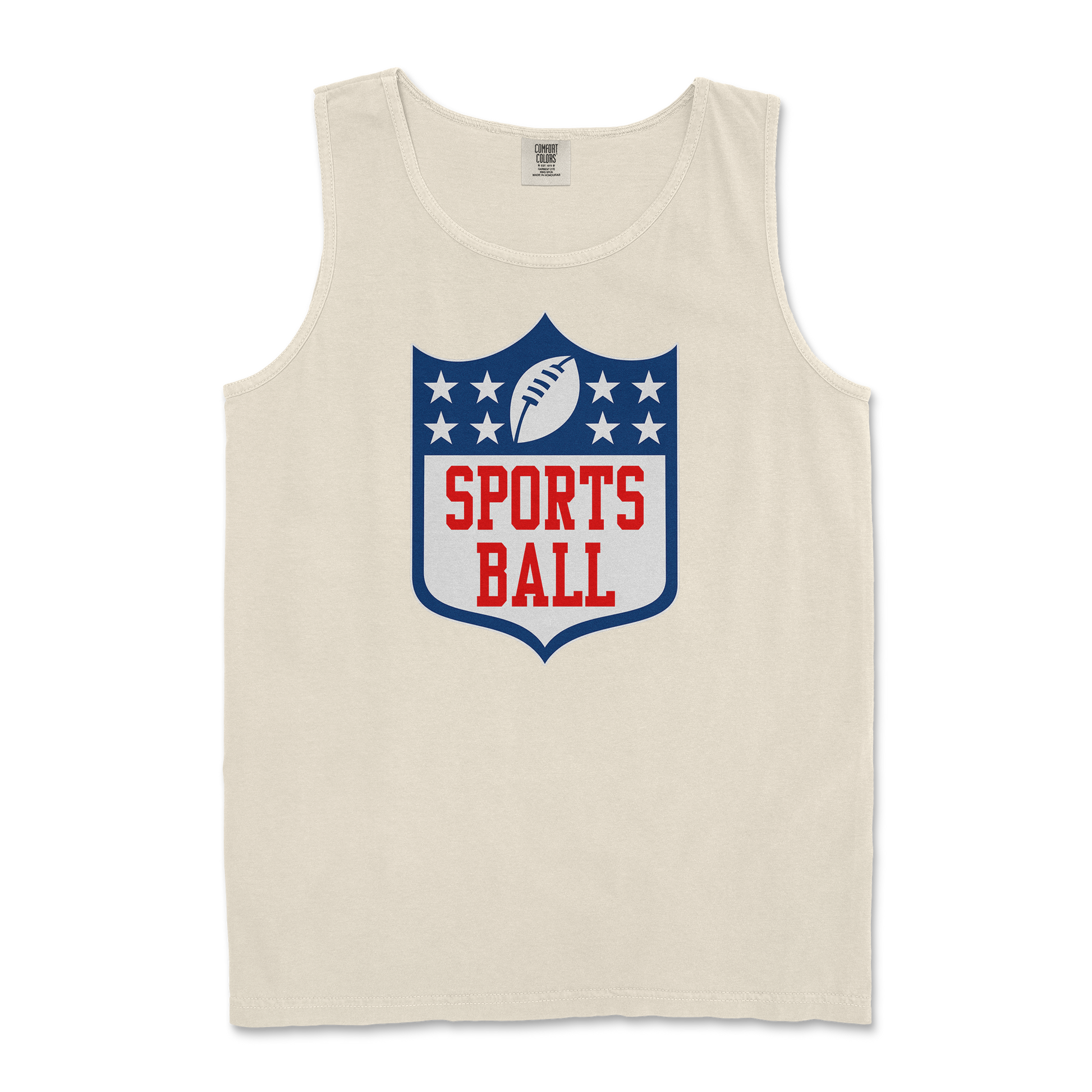 Comfort Colors Tank Top Sports Ball in Ivory