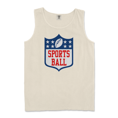 Comfort Colors Tank Top Sports Ball in Ivory