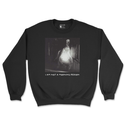 Gildan SoftStyle Crew Neck Not A Morning Person in Black