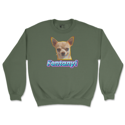 Gildan SoftStyle Crew Neck Fent in Military-Green