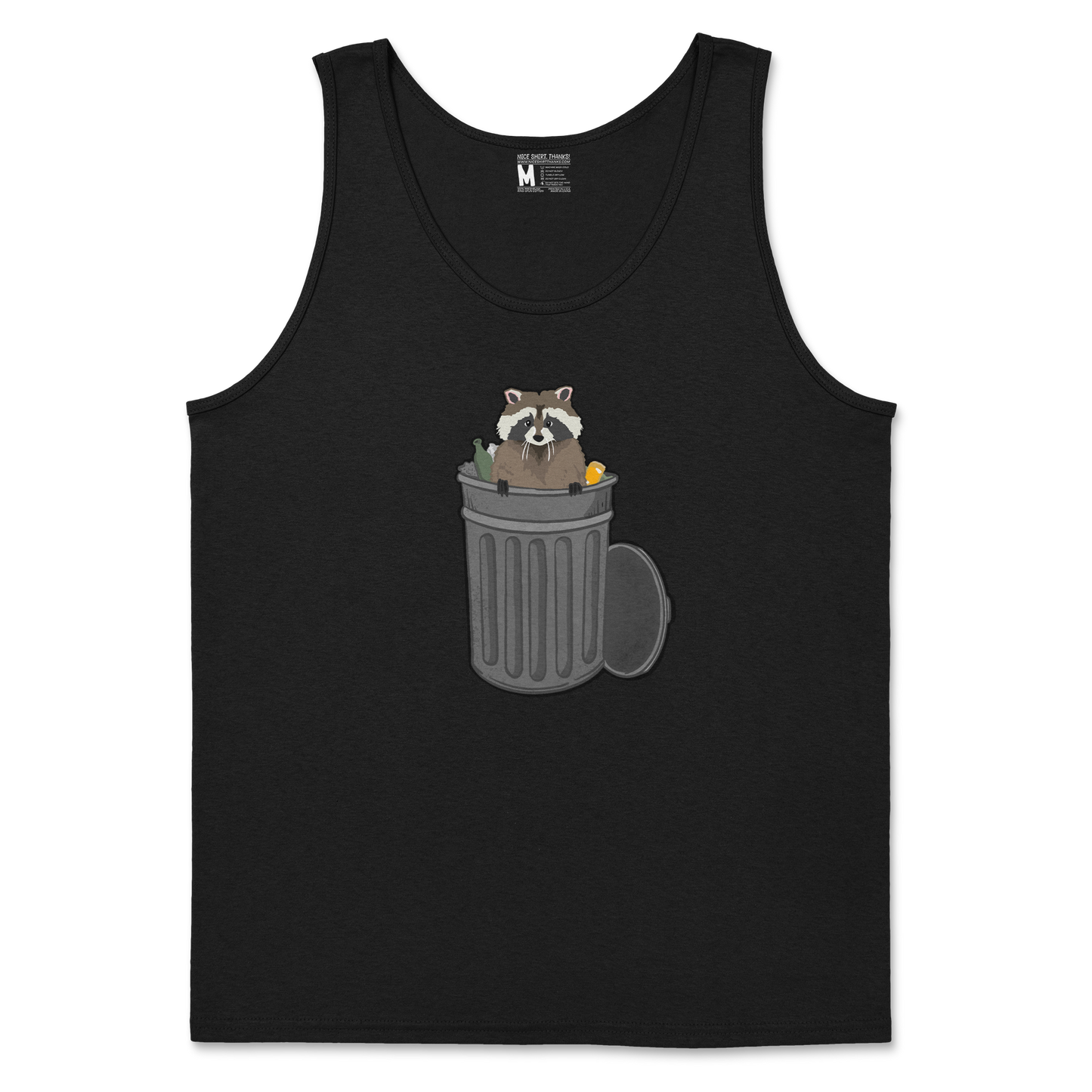 Gildan SoftStyle Tank Top Trash Panda Enthusiast in Black