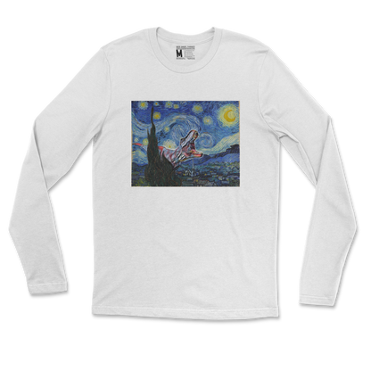 Gildan SoftStyle Long Sleeve Van Gogh but Cooler in White